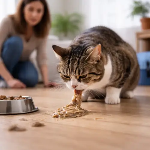 cat vomiting, why is my cat vomiting, cat vomiting causes